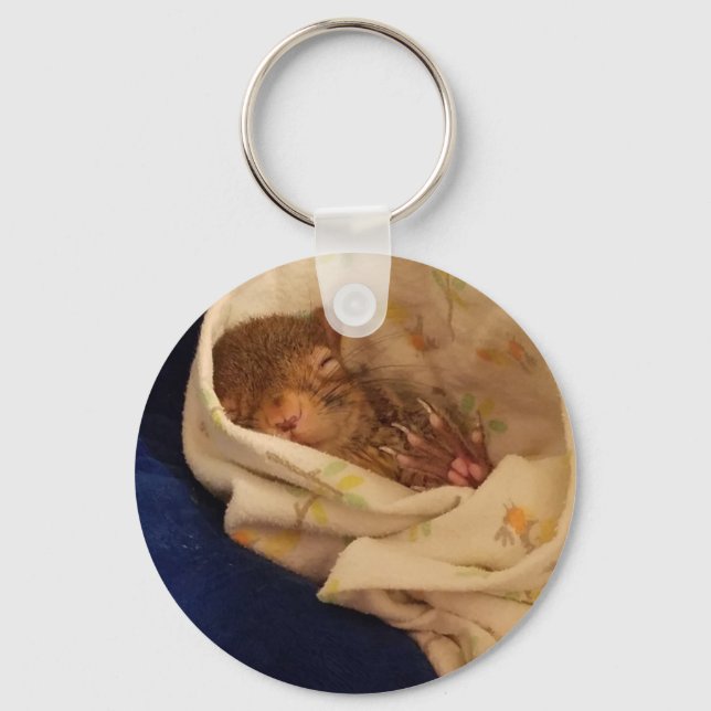 Sleepy baby key ring (Front)