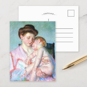 Sleepy Baby   Mary Cassatt Postcard