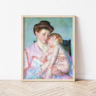 Sleepy Baby Mary Cassatt Poster