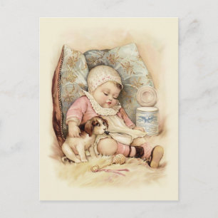 Sleepy Baby Postcard
