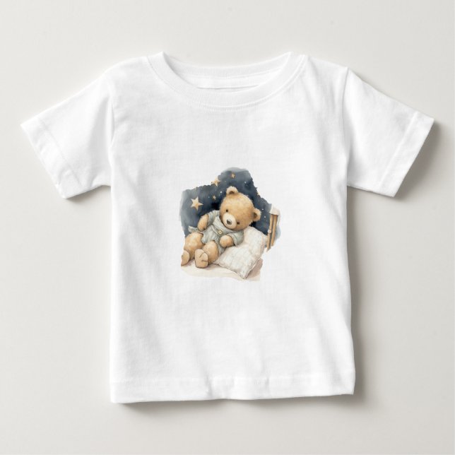 Sleepy Bear Baby T-Shirt (Front)