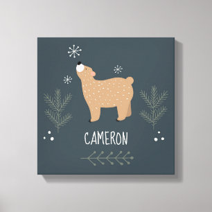 Sleepy Bear Canvas Print