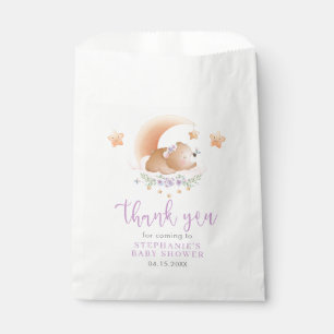 Sleepy Bear on Cloud Baby Girl Favour Bags