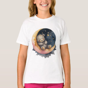 Sleepy Bear on the Moon T-Shirt