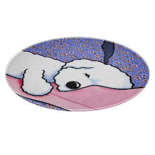 Sleepy Bichon Cutting Board