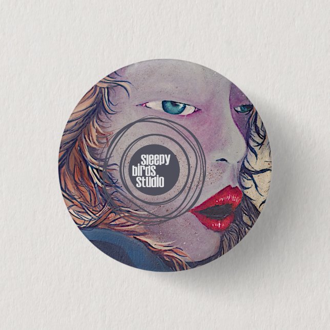Sleepy Birds Studio Button 2 (Front)