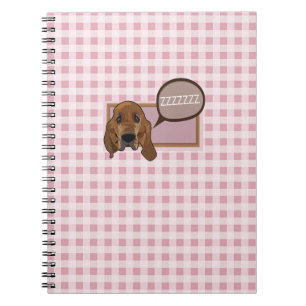 Sleepy bloodhound notebook