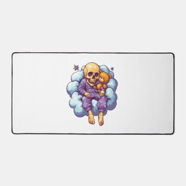 Sleepy Bones � Cute & Funny Bedtime Skull Desk Mat (Front)