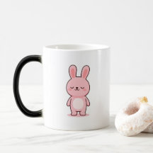Sleepy Bunny Minimal Kawaii Style