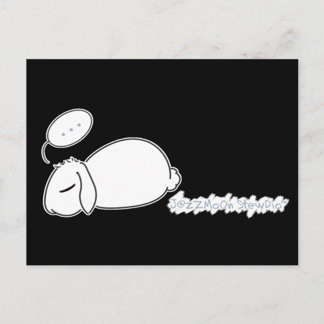 Sleepy Bunny Stewie Postcard (Front)
