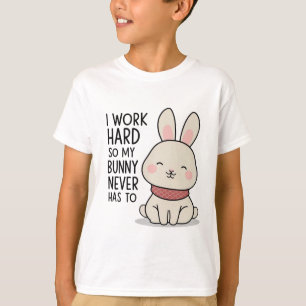 Sleepy Bunny T-Shirt – Cosy Minimalist Rabbit Desi