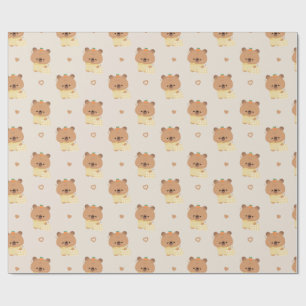 Sleepy Capybara Wrapping Paper