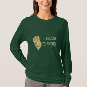 Sleepy Cartoon Hamster Snoozin' T-Shirt