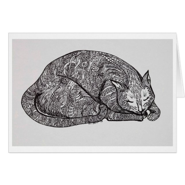 sleepy cat (Front Horizontal)