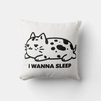 sleepy cat cushion