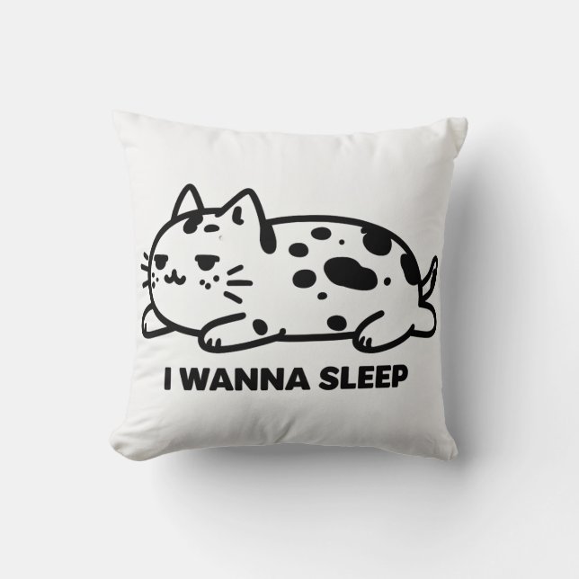 sleepy cat cushion (Front)