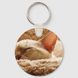 Sleepy Cat Key Ring