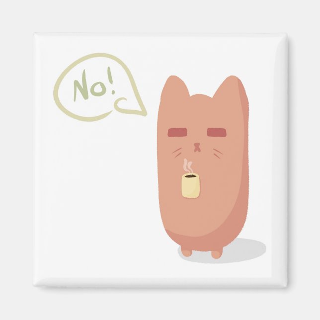 Sleepy Cat Magnet (Front)