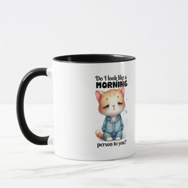 Sleepy Cat Mug (Left)