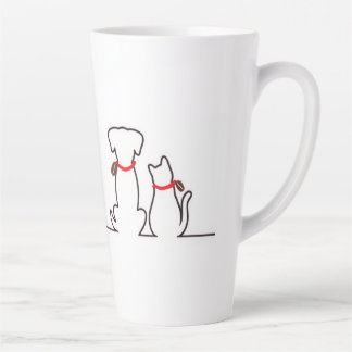 Sleepy Cat Needs Coffee Meme Latte Mug