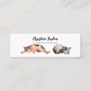 Sleepy Cats Mini Business Card