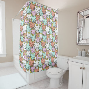Sleepy Cats shower curtain