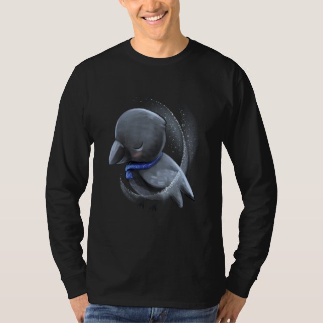 Sleepy Chick Baby Crow T-Shirt (Front)