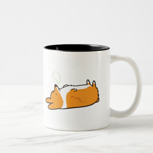 Sleepy Corgi Mug | Sleeping & Morning Corgi (Right)