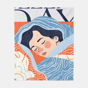 Sleepy Day Fleece Blanket