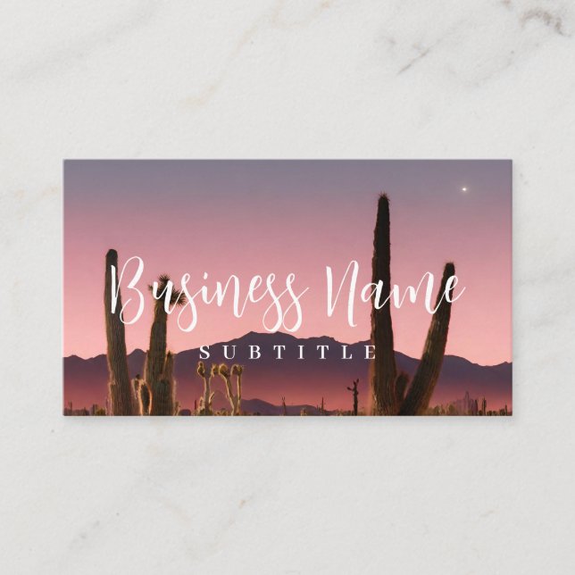 Sleepy Derset Boho Business Card (Front)