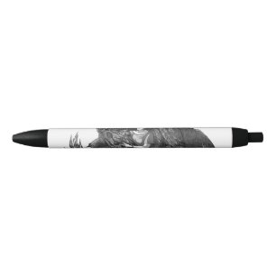 Sleepy Dinosaur Black Ink Pen