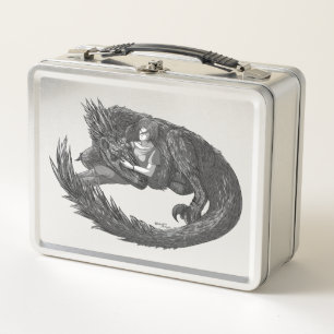 Sleepy Dinosaur Metal Lunch Box