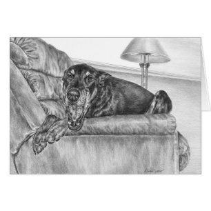 Sleepy Doberman Pinscher Dog Drawing by Kelli Swan