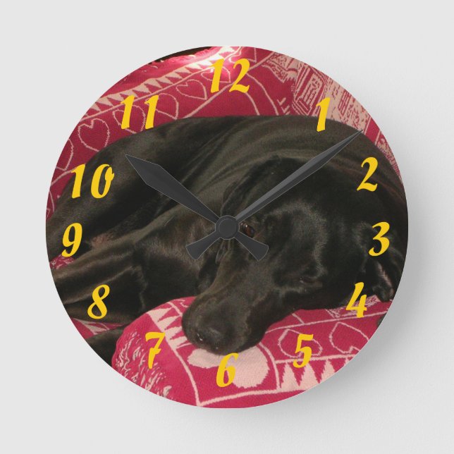 Sleepy Dog Clock (Front)