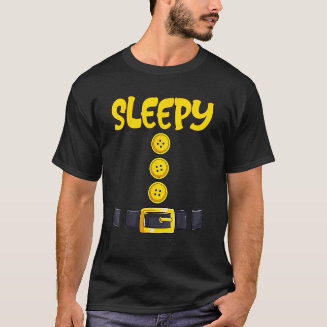 Sleepy Dwarf Halloween Costume Funny Sleepy Dwarf T-Shirt (Front)