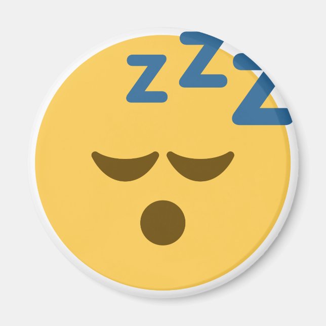 Sleepy Emoji Magnet (Front)