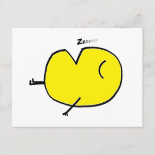 Sleepy Emoji Postcard