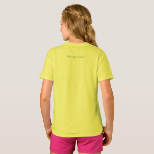 Sleepy Face: Girls' Basic T-Shirt