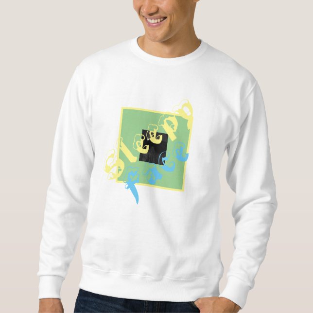 Sleepy Face: Men's Classic Crewneck Sweatshirt  (Front)
