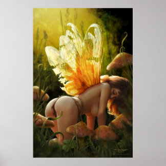 Sleepy Faerie by J. Matthew Root Poster