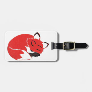 Sleepy Fox Luggage Tag