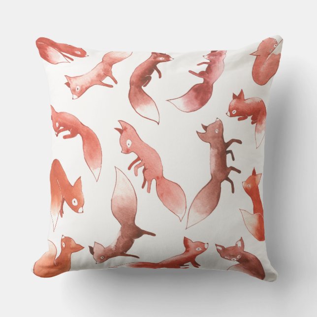 Sleepy Foxes Outdoor Cushion (Front)