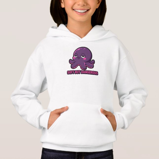 Sleepy Funny Kawaii Octopus (Front)