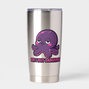 Sleepy Funny Octopus Insulated Tumbler