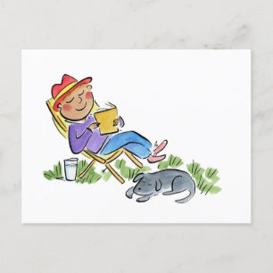 Sleepy Garden Postcard