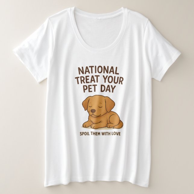 Sleepy Golden Retriever | Funny Gift Idea Plus Size T-Shirt (Design Front)
