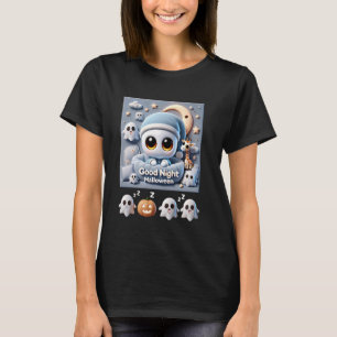Sleepy Halloween Cute Ghosts for Bedtime Fun at Sc T-Shirt