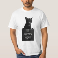 Sleepy Head Black Cat