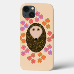 Sleepy Hedgehog and Flowers iPad Mini Case