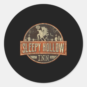 Sleepy Hollow Alloween Horseman Classic Round Sticker